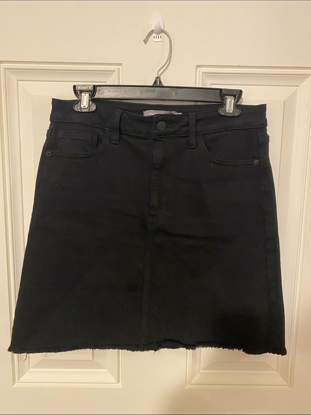 Just USA Black Mini Denim Skirt
